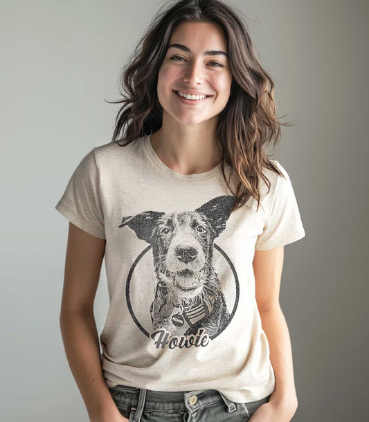 Print your dog on a T-shirt