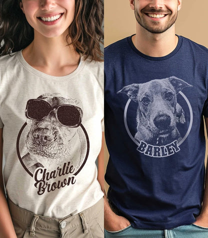 Print your dog on a T-shirt