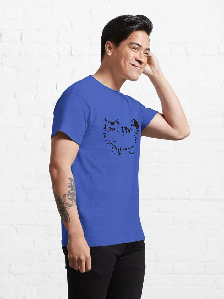 Men Spiky Kitty T-Shirt