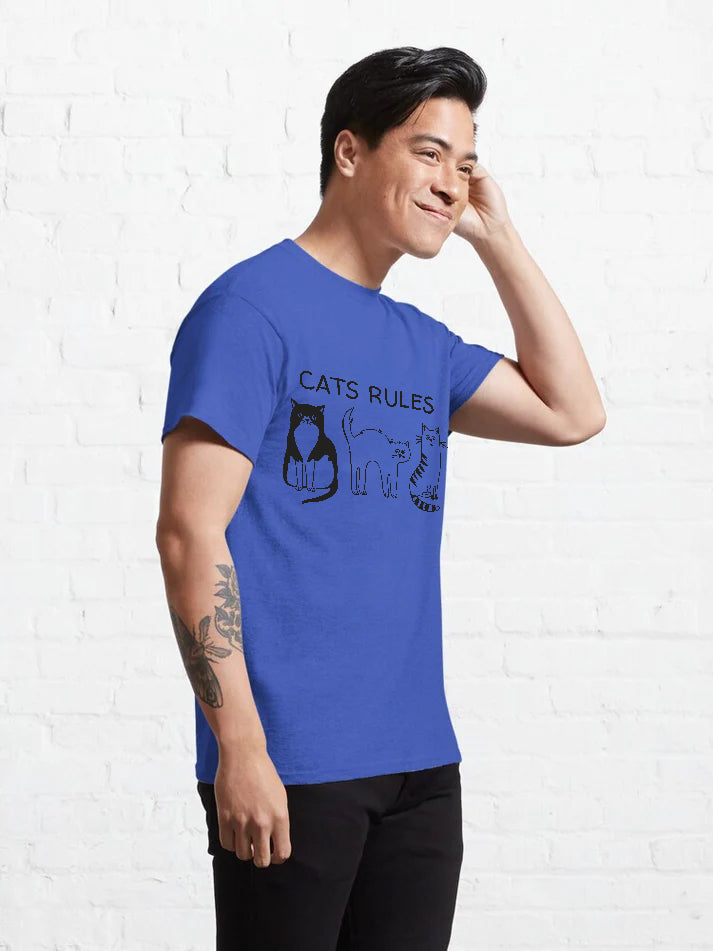 Men Cats Rule T-Shirt