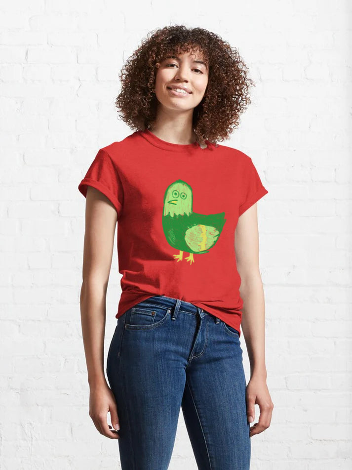 Women Goofy Bird T-Shirt