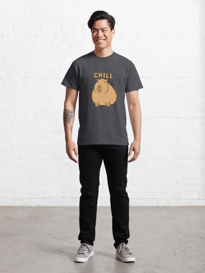 Men Chill Capybara T-Shirt