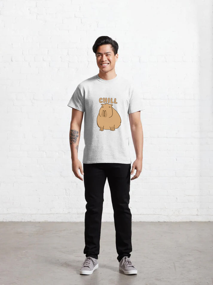 Men Chill Capybara T-Shirt