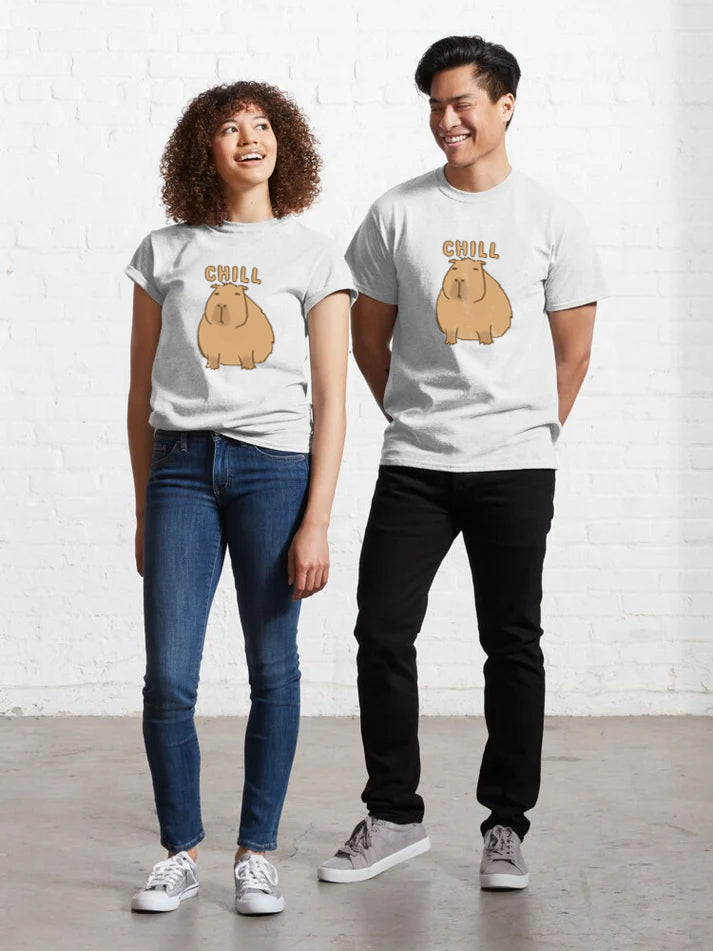 Men Chill Capybara T-Shirt