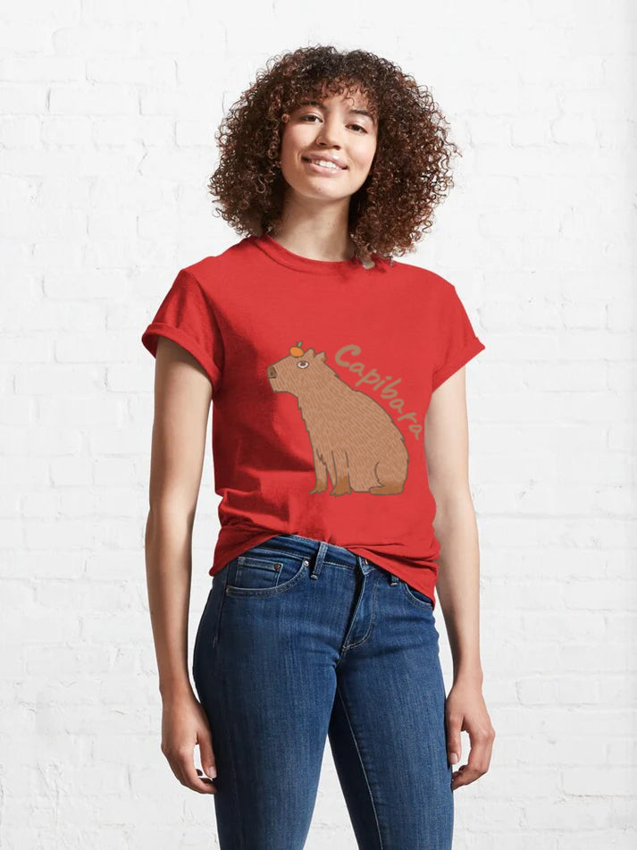 Women Lazy Capy T-Shirt