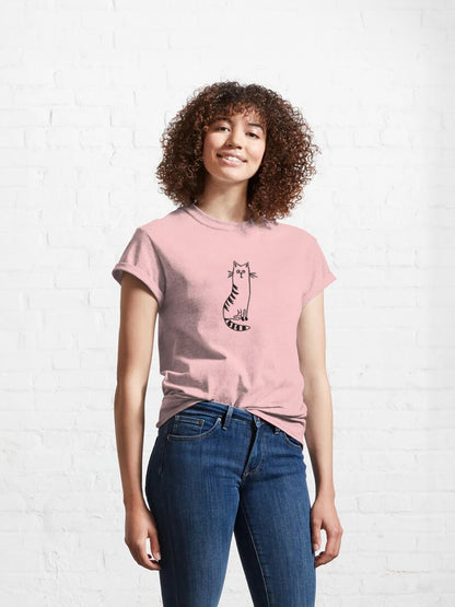 Women Noodle Cat T-Shirt