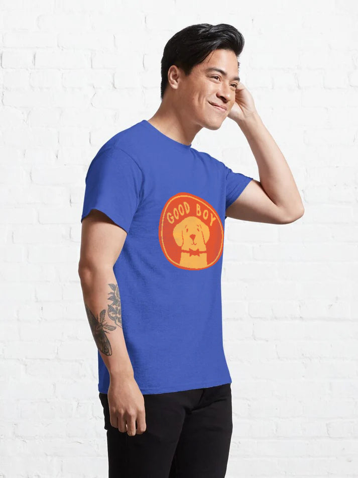 Men Circular Dog T-Shirt