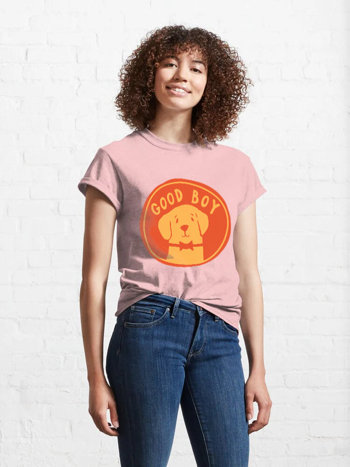 Women Circular Dog T-Shirt