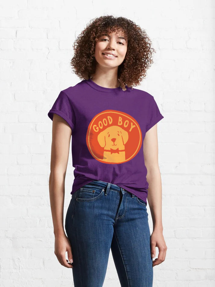 Women Circular Dog T-Shirt