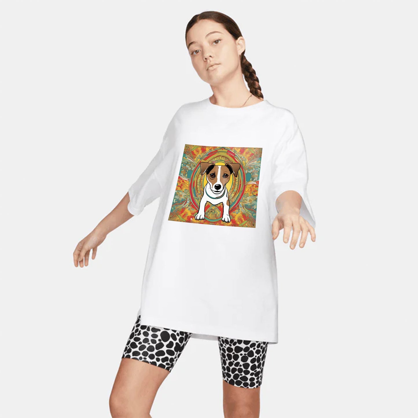 Women Trippy Dog T-Shirt