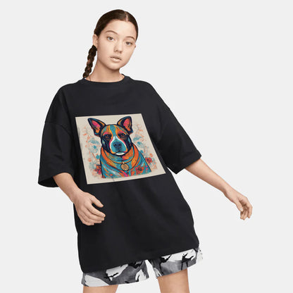 Women Vibrant Dog T-Shirt