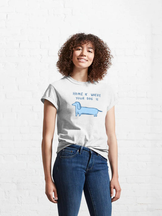 Women Home Dog T-Shirt