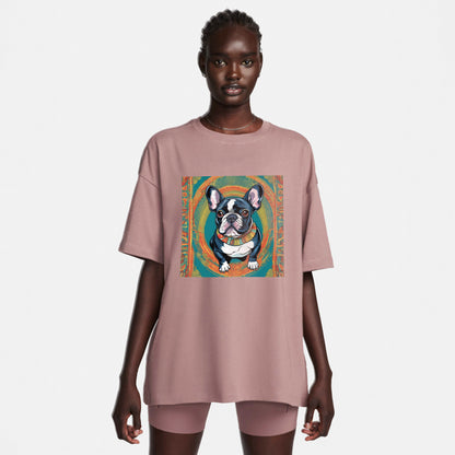 Women Colorful French Bulldog T-Shirt