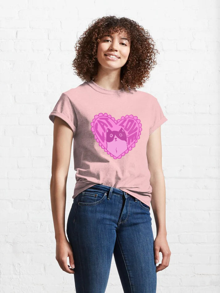 Women Cat Love T-Shirt