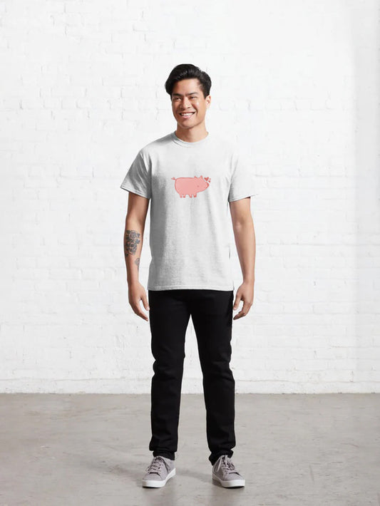 Men Happy Pig T-Shirt