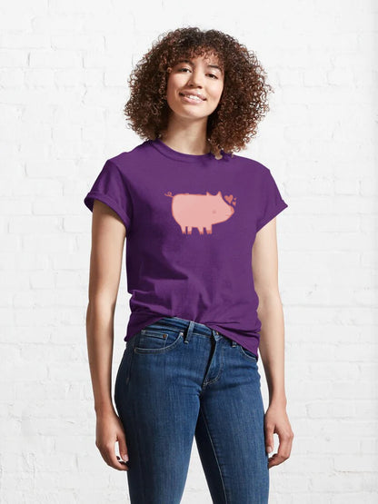 Women Happy Pig T-Shirt