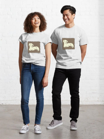 Women Dog Stamp T-Shirt