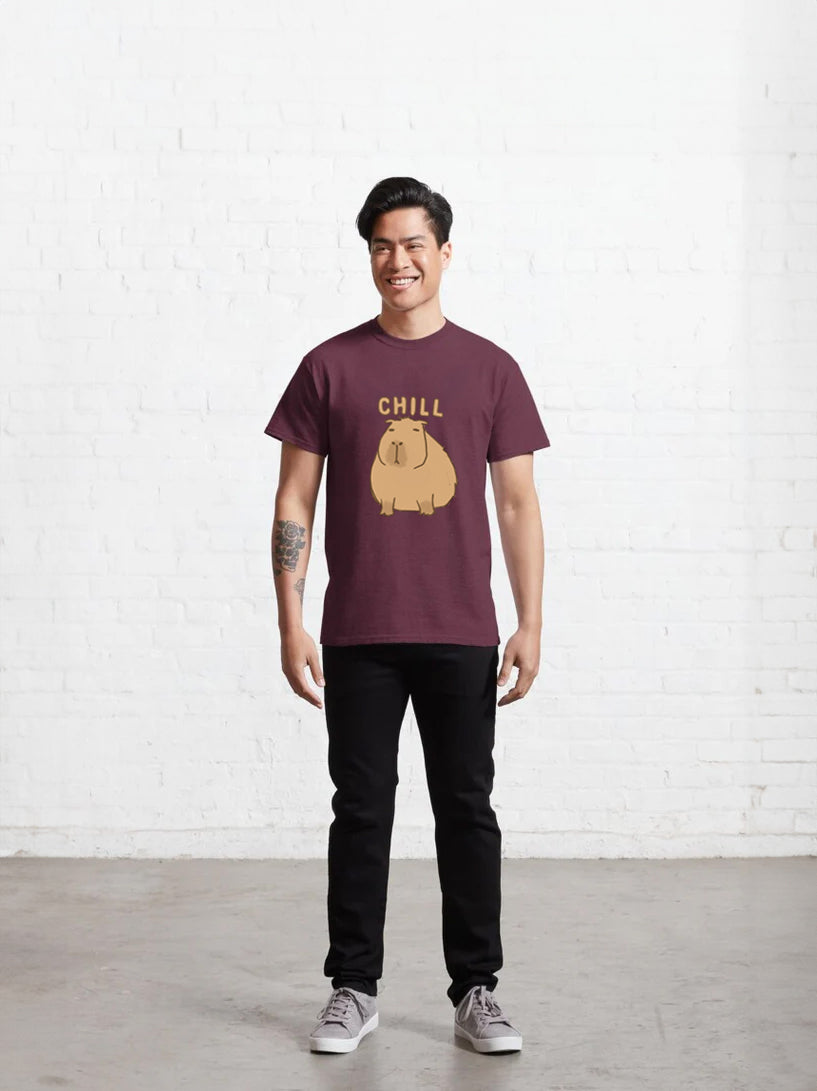 Men Chill Capybara T-Shirt